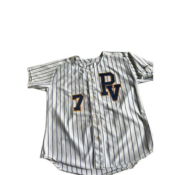 VINTAGE 80s 90 Shirt Womens Short Sleeve Baseball PV 7. Made in USA - Picture 5 of 9